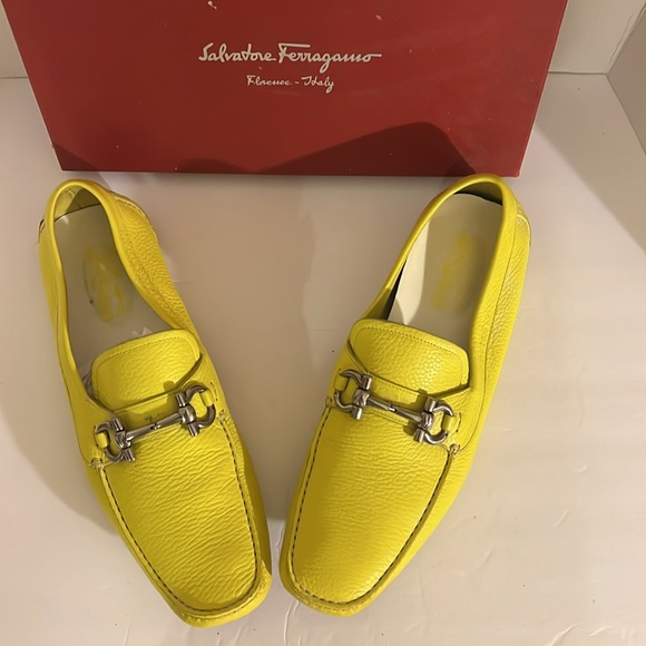 Rubber sole yellow casual Ferragamo